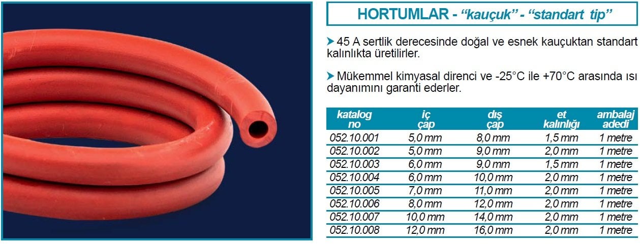 kaukçuk hortum